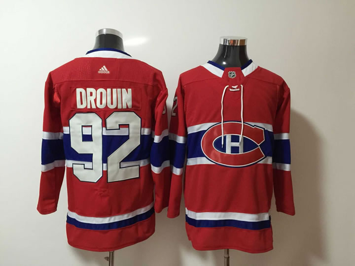 Montreal Canadiens #92 Jonathan Drouin Red Adidas Stitched Jersey
