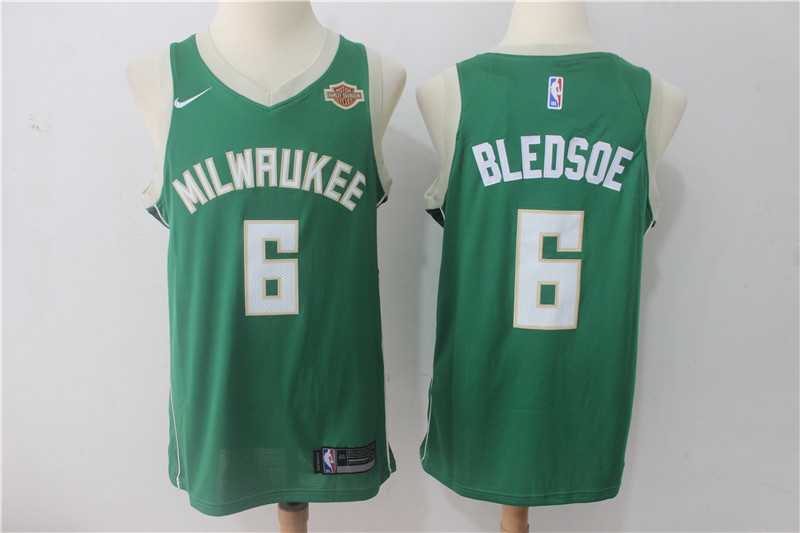 Nike Milwaukee Bucks #6 Eric Bledsoe Green Swingman Stitched NBA Jersey