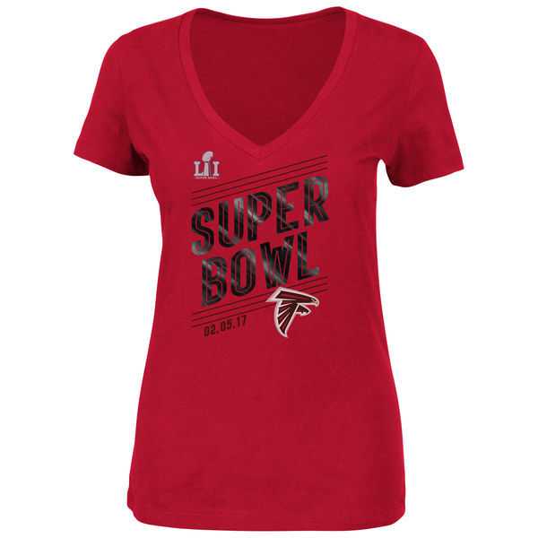 Atlanta Falcons Super Bowl Li Red Women's Short Sleeve T-Shirt