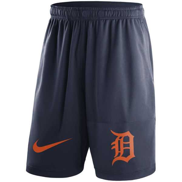 Men's Detroit Tigers Nike Navy Dry Fly Shorts FengYun