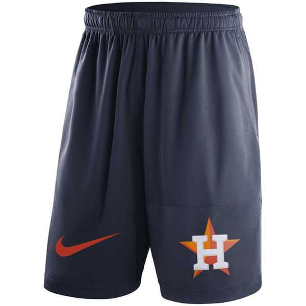 Men's Houston Astros Nike Navy Dry Fly Shorts FengYun