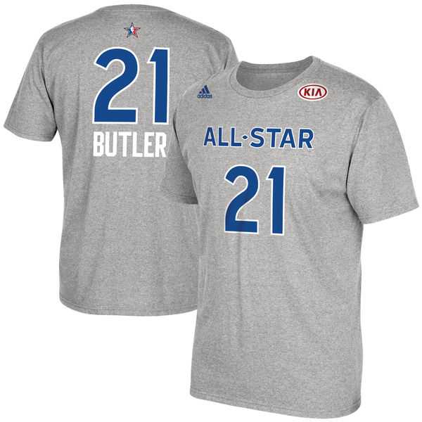 Men's Jimmy Butler Gray 2017 All-Star Game Name & Number T-Shirt