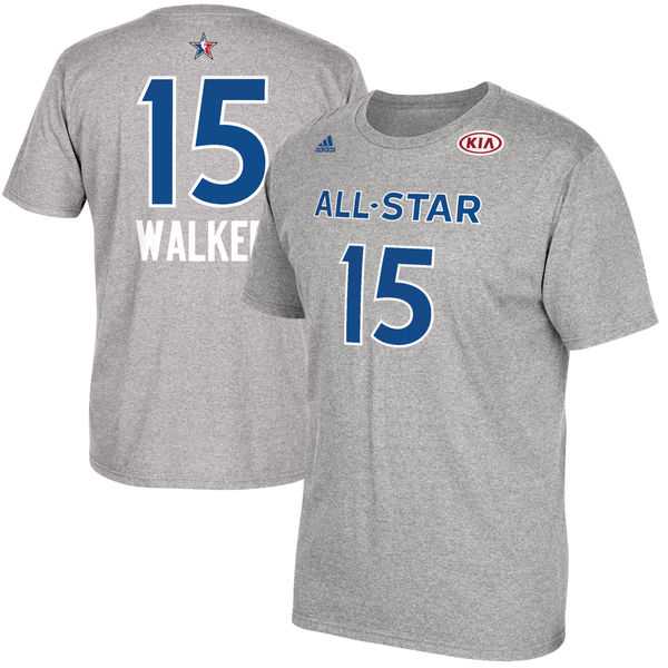 Men's Kemba Walker Gray 2017 All-Star Game Name & Number T-Shirt