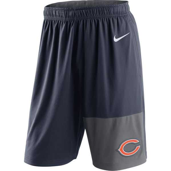Men's Nike Chicago Bears Navy NFL Shorts FengYun