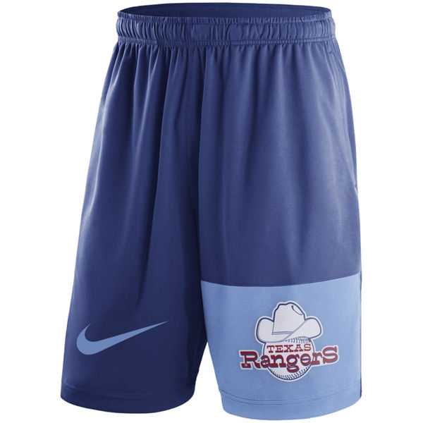 Men's Texas Rangers Nike Royal Cooperstown Collection Dry Fly Shorts FengYun