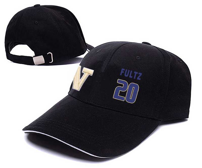 Washington Huskies #20 Markelle Fultz Black College Basketball Adjustable Peaked Hat