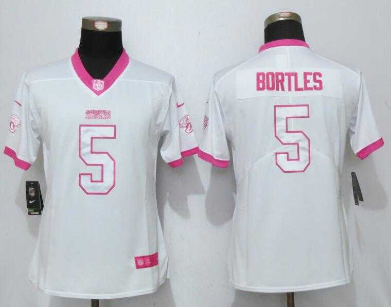 Women Nike Jacksonville Jaguars #5 Bortles Matthews White-Pink Stitched NFL Elite Rush Fashion Jersey