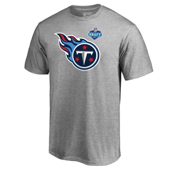 Men's Tennessee Titans Pro Line by Fanatics Branded Heather Gray 2017 NFL Draft Athletic Heather T-Shirt FengYun