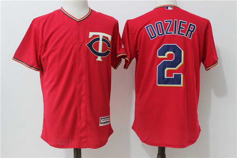 Minnesota Twins #2 Brian Dozier Red New Cool Base Stitched Jersey