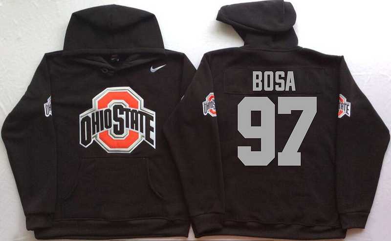 Ohio State Buckeyes #97 Joey Bosa Black Men's Pullover Stitched Hoodie