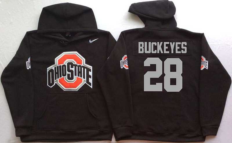 Ohio State Buckeyes #Buckeyes Black Men's Pullover Stitched Hoodie