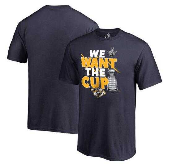 Youth Nashville Predators Fanatics Branded 2017 NHL Stanley Cup Playoff Participant Blue Line T-Shirt - Navy FengYun