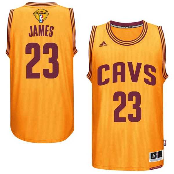 Cleveland Cavaliers #23 Lebron James Gold 2017 NBA Finals Swingman Jersey