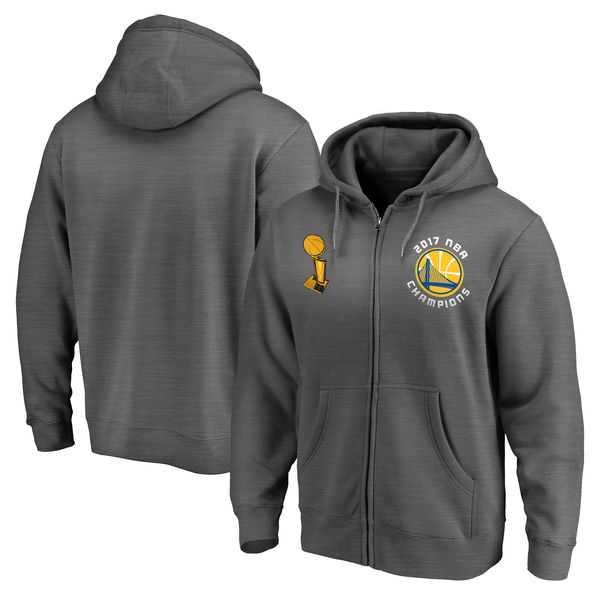 Men's Golden State Warriors 2017 NBA Champions Charcoal Pullover Hoodie FengYun