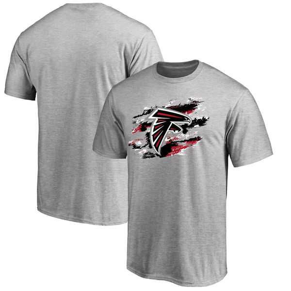 Men's Atlanta Falcons NFL Pro Line True Color T-Shirt Heathered Gray