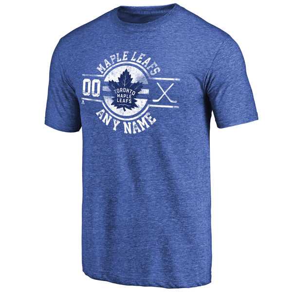 Men's Toronto Maple Leafs Fanatics Branded Personalized Insignia Tri Blend T-Shirt Royal FengYun