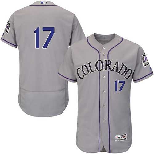 Colorado Rockies #17 Todd Helton Gray Flexbase Stitched Jersey DingZhi