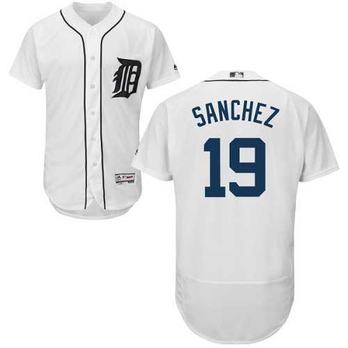 Detroit Tigers #19 Anibal Sanchez White Flexbase Stitched Jersey DingZhi