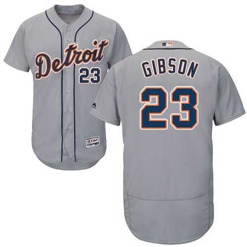 Detroit Tigers #23 Kirk Gibson Gray Flexbase Stitched Jersey DingZhi