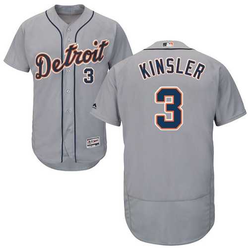 Detroit Tigers #3 Ina Kinsler Gray Flexbase Stitched Jersey DingZhi