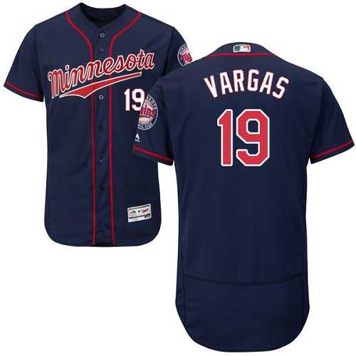 Minnesota Twins #19 Kennys Vargas Navy Flexbase Stitched Jersey DingZhi