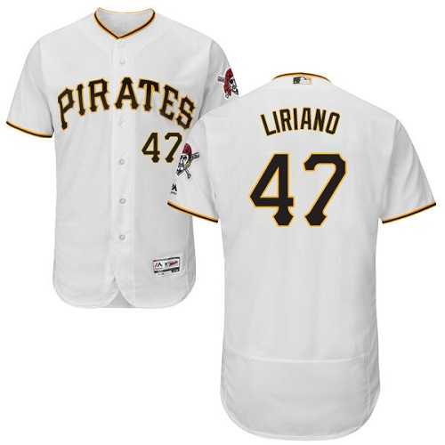 Pittsburgh Pirates #47 Francisco Liriano White Flexbase Stitched Jersey DingZhi