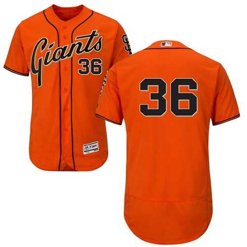 San Francisco Giants #36 Steve Perry Orange Flexbase Stitched Jersey DingZhi