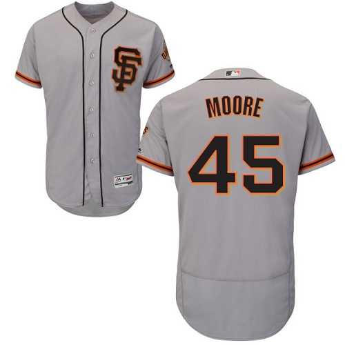 San Francisco Giants #45 Matt Moore Gray Road 2 Flexbase Stitched Jersey DingZhi