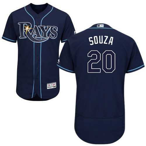 Tampa Bay Rays #20 Steven Souza Jr. Navy Flexbase Stitched Jersey DingZhi
