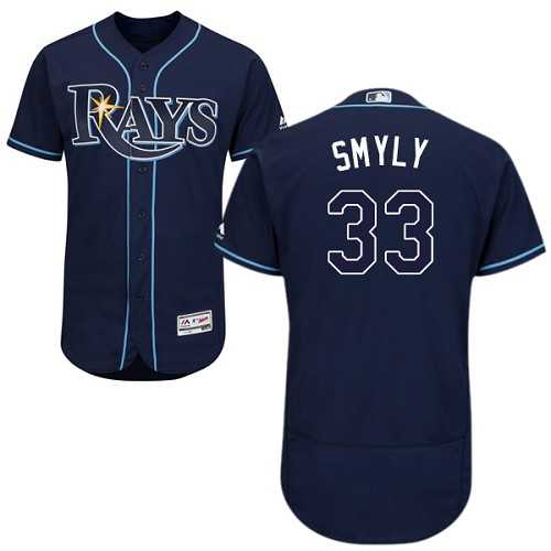 Tampa Bay Rays #33 Drew Smyly Navy Flexbase Stitched Jersey DingZhi