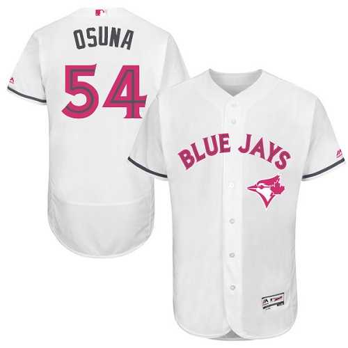 Toronto Blue Jays #54 Roberto Osuna White Mother's Day Flexbase Stitched Jersey DingZhi