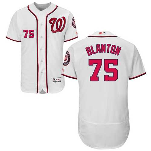 Washington Nationals #75 Joe Blanton White Flexbase Stitched Jersey DingZhi