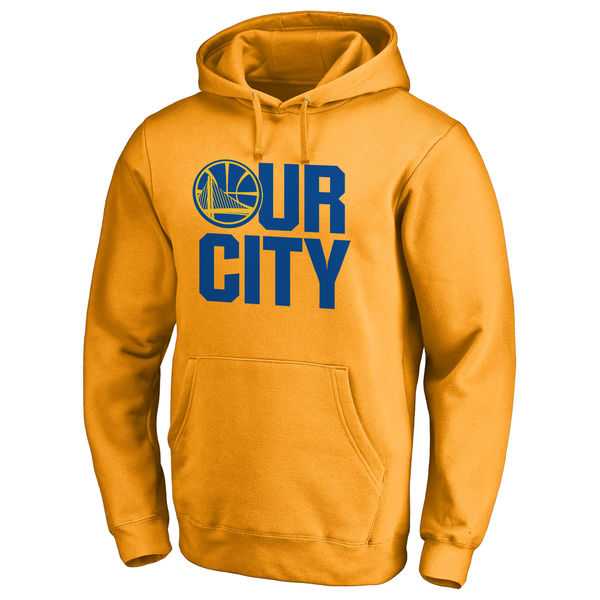 Men's Golden State Warriors Gold Hometown Collection Our City Hoodie FengYun