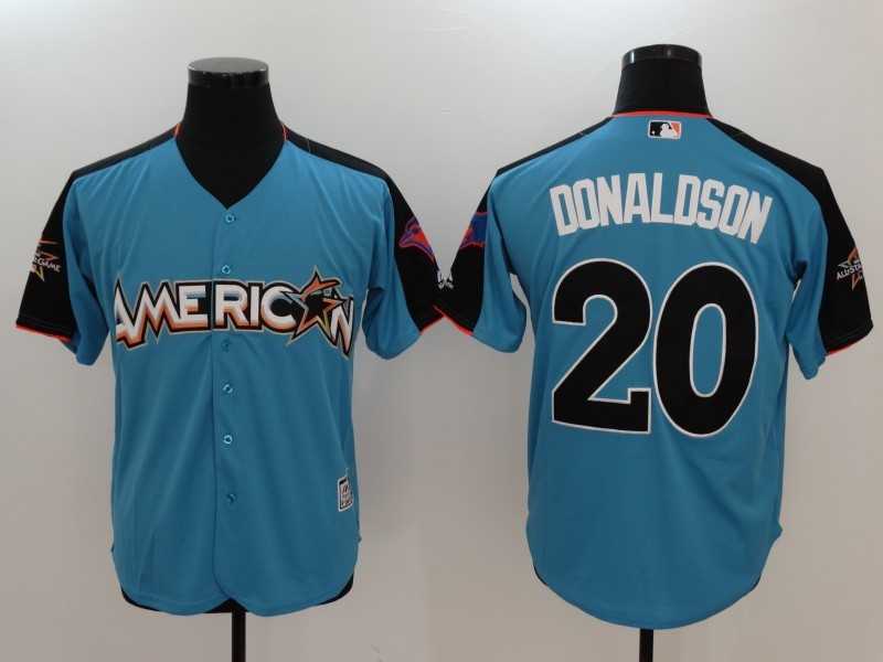 American League #20 Josh Donaldson Blue 2017 MLB All Star Game Home Run Derby Player Jersey