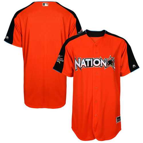 Men's National League Majestic Blank Orange 2017 MLB All-Star Game Home Run Derby Team Jersey