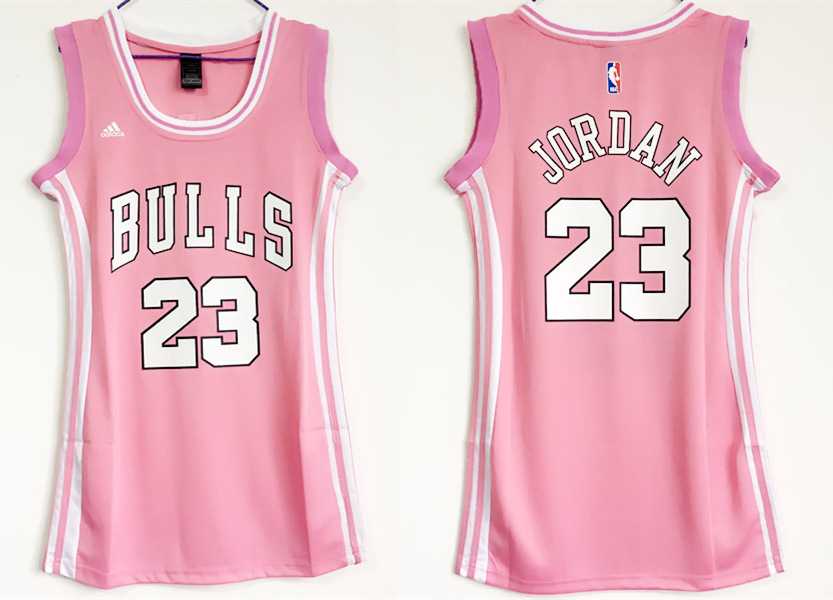 Women Chicago Bulls #23 Michael Jordan Pink Swingman Jersey