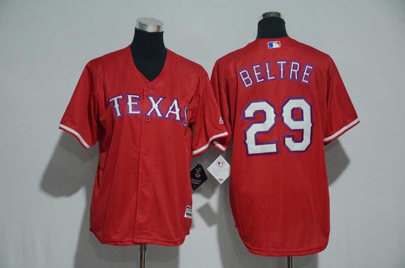 Youth Texas Rangers #29 Adrian Beltre Red New Cool Base Jersey