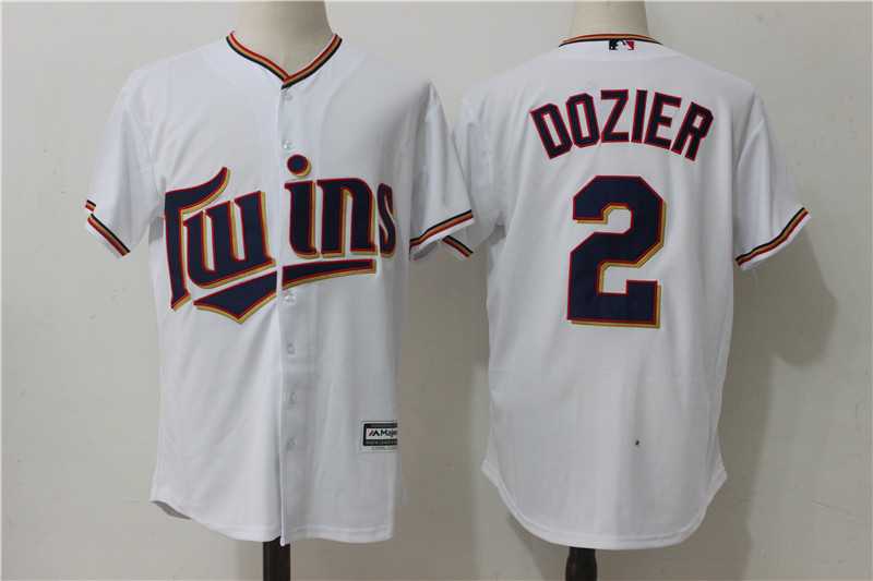 Minnesota Twins #2 Brian Dozier White Alternate New Cool Base Jersey