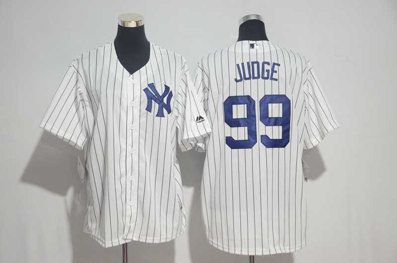 Youth New York Yankees #99 Aaron Judge Navy Blue New Cool Base Stitched Jersey