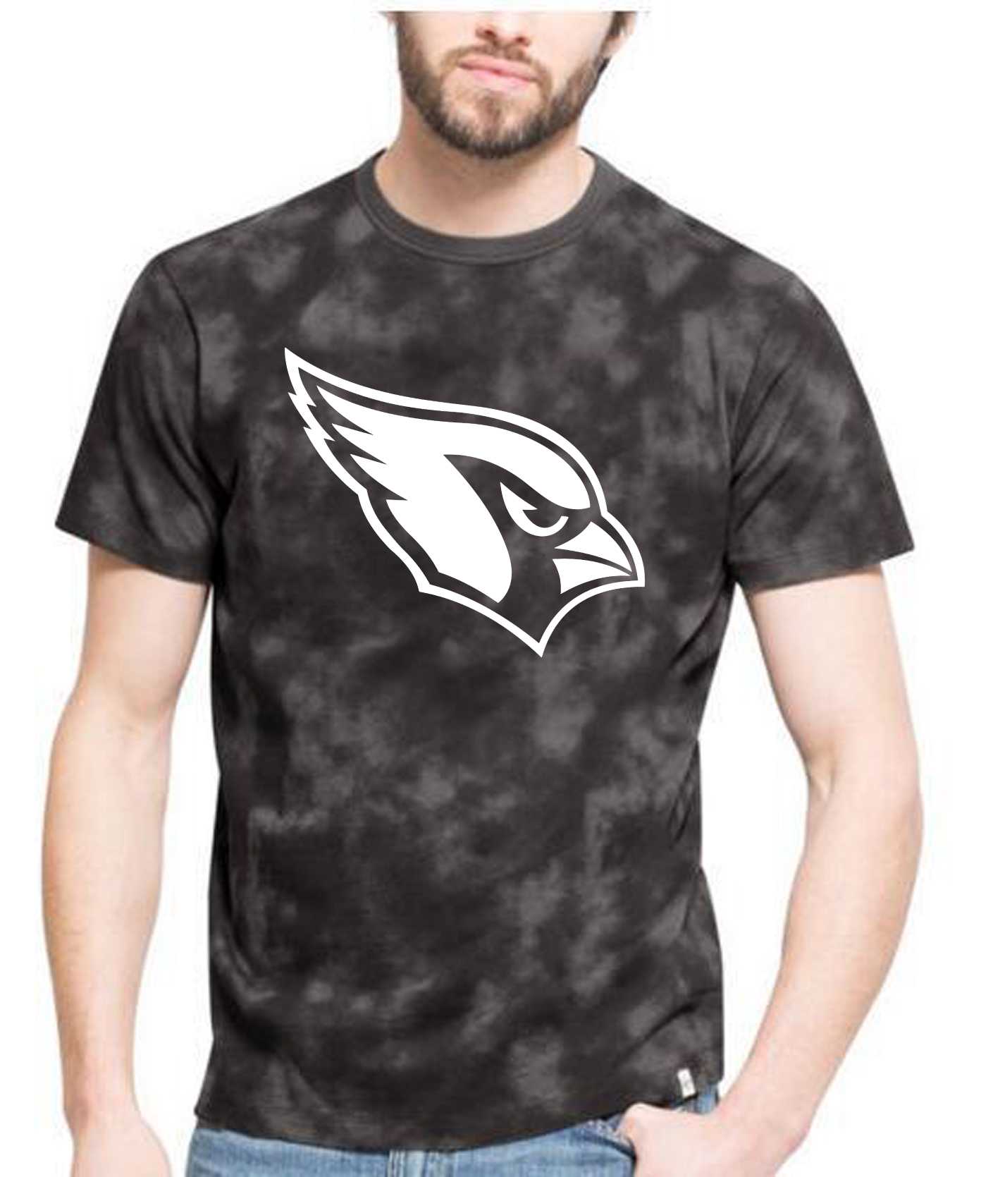 Men's Arizona Cardinals Team Logo Black Camo Men's T Shirt