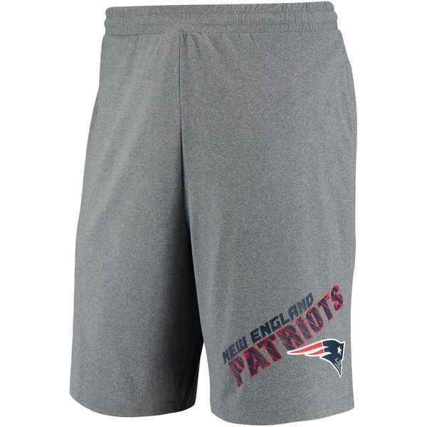 Men's New England Patriots Concepts Sport Tactic Lounge Shorts Heathered Gray