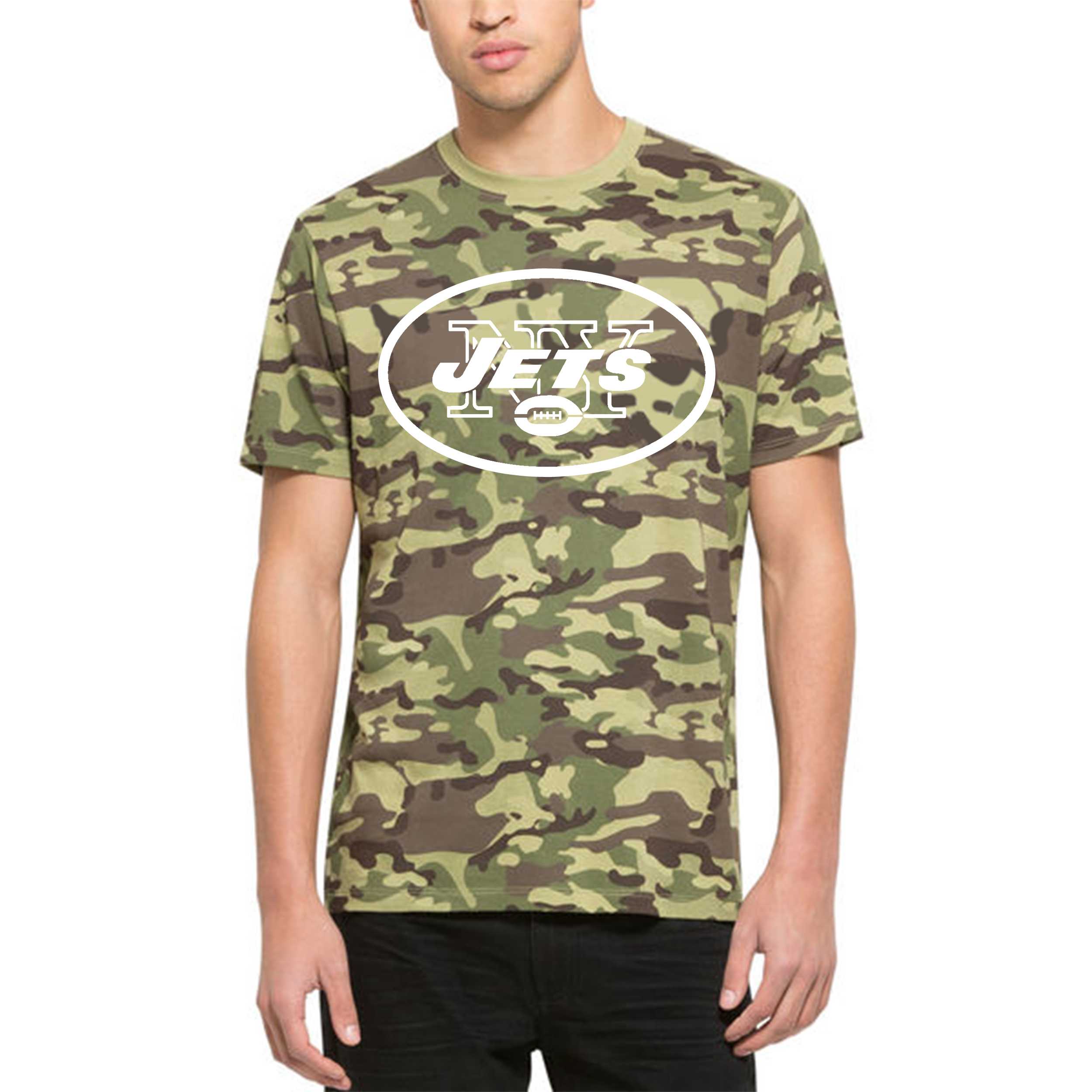 Men's New York Jets '47 Alpha Men's T Shirt Camo