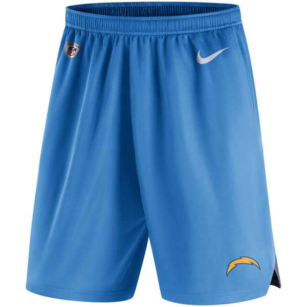 Men's San Diego Chargers Nike Powder Blue Knit Performance Shorts