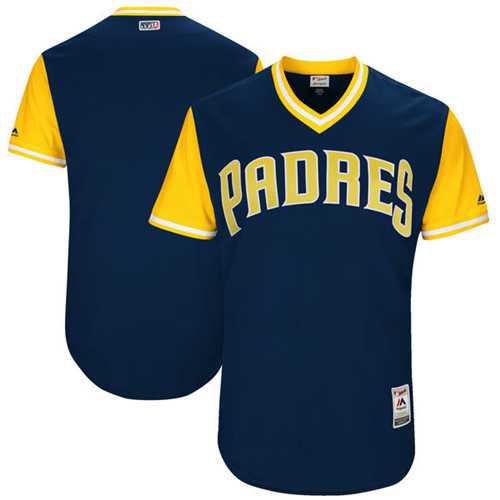 Customized Men's San Diego Padres Majestic Navy 2017 Players Weekend Team Jersey