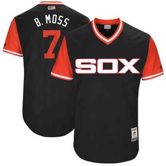 Chicago White Sox #7 Tim Anderson B. Moss Majestic Black 2017 Players Weekend Jersey JiaSu