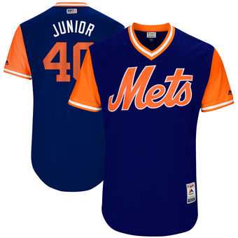 New York Mets #40 AJ Ramos Junior Majestic Royal 2017 Players Weekend Jersey JiaSu