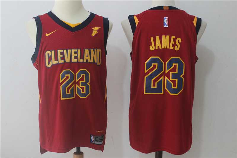 Nike Cleveland Cavaliers #23 LeBron James Red Stitched NBA Jersey
