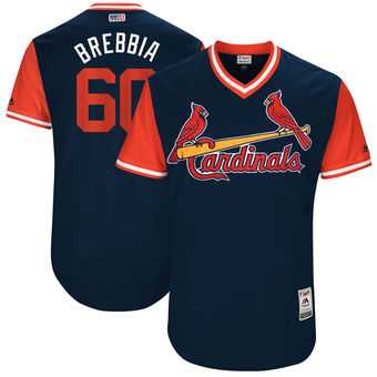 St. Louis Cardinals #60 John Brebbia Brebbia Majestic Navy 2017 Players Weekend Jersey JiaSu