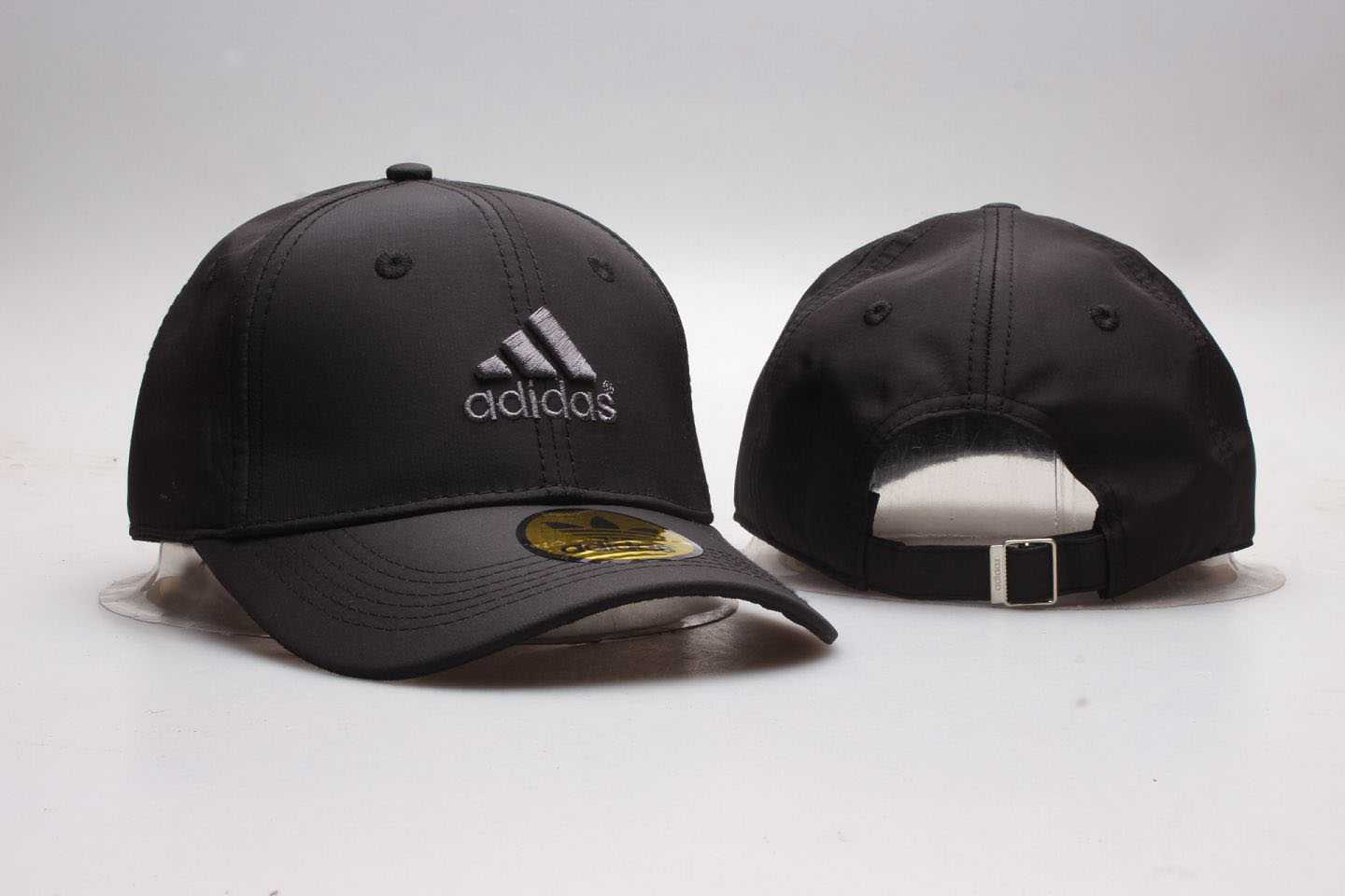 Adidas Fresh Logo Black Peaked Adjustable Hat YP (1)