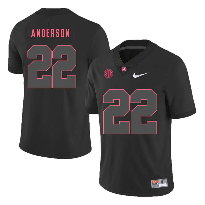 Alabama Crimson Tide 22 Ryan Anderson Black Nike College Football Jersey Dzhi